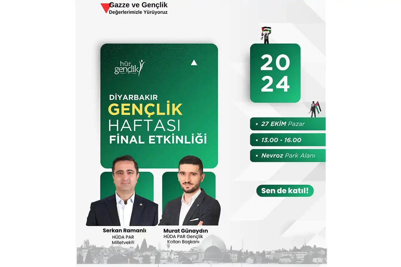 HÜDA PAR yarın gençlik haftası etkinliğinin final programını Diyarbakır