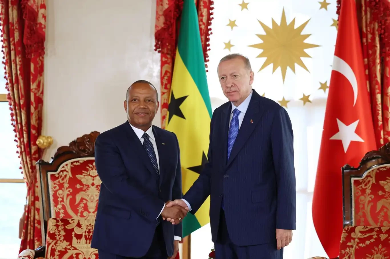 Cumhurbaşkanı Erdoğan, Sao Tome ve Principe Başbakanı Trovoada