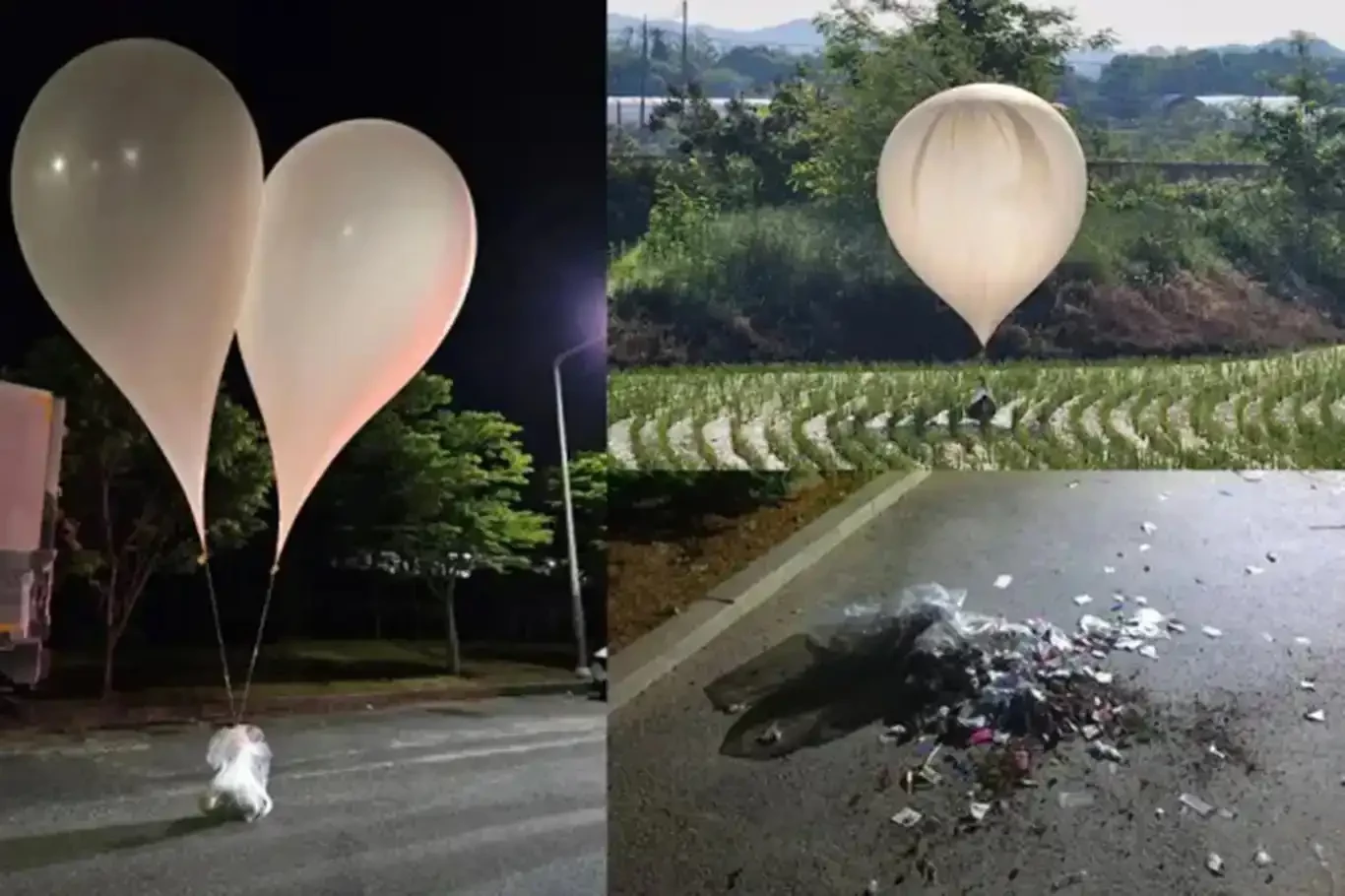 Güney Kore, çöp balonunun fırlatılmasına yanıt olarak 