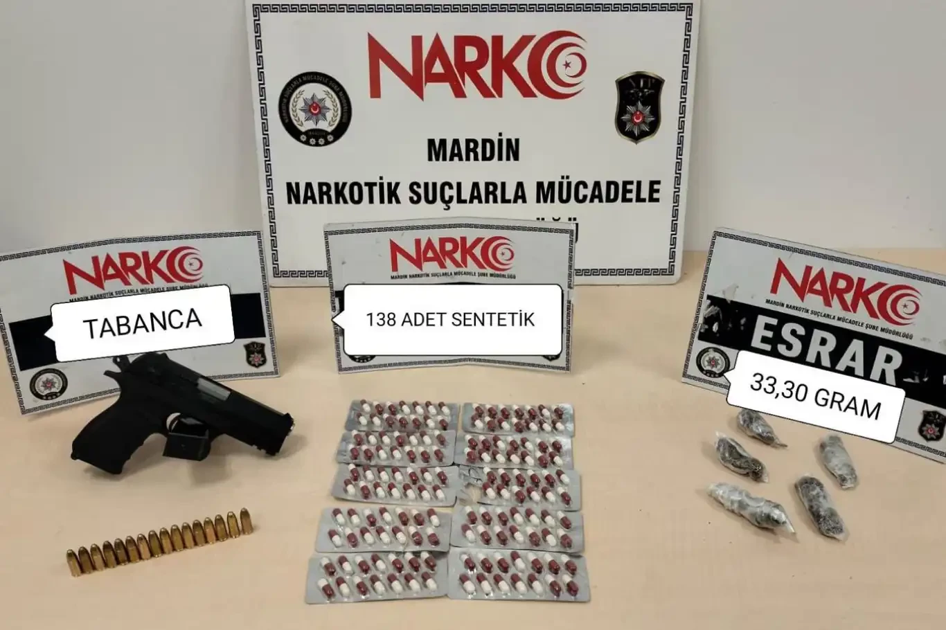 Mardin’de zehir tacirlerine yönelik düzenlenen operasyonda 6 kişi yakalandı