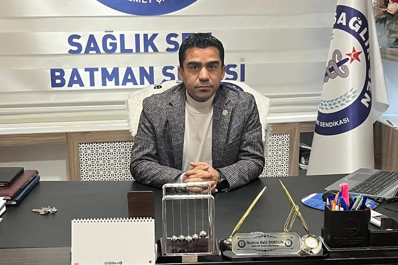 Sağlık-Sen Batman Şube Başkanı Dursun: Sağlık profesyonellerinin sesi duyulmalı