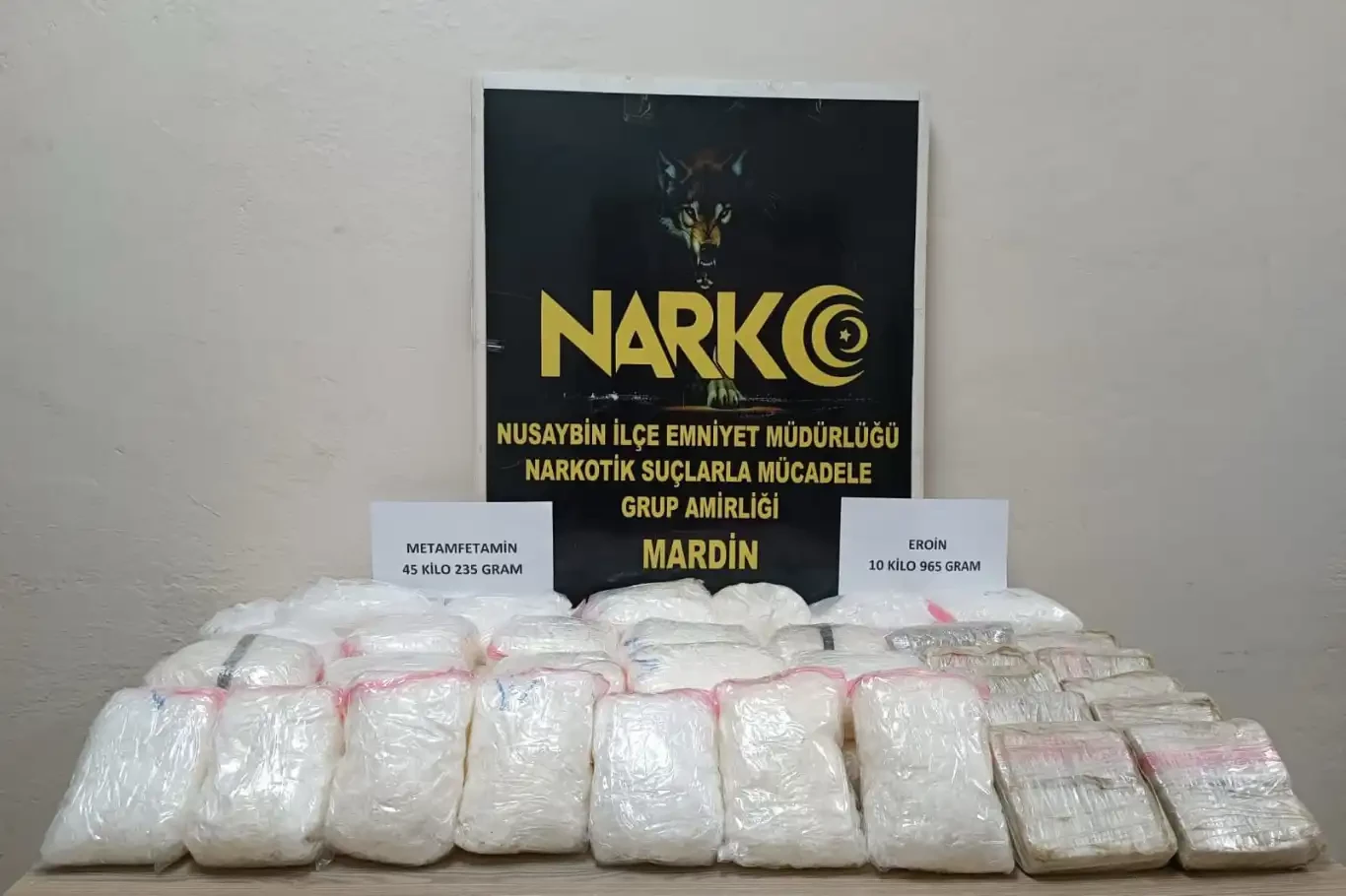 Mardin’de 56 kilo uyuşturucu ele geçirildi