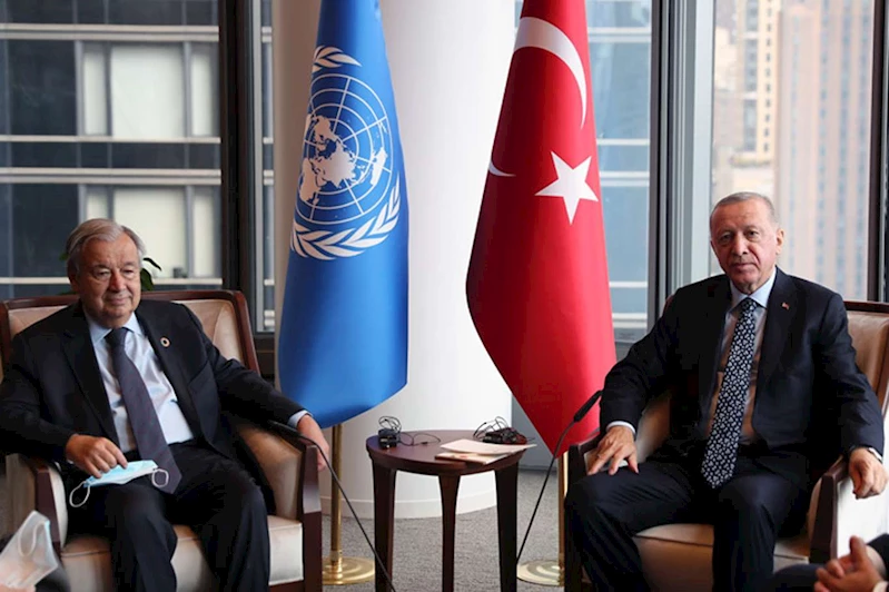 Cumhurbaşkanı Erdoğan, BM Genel Sekreteri Guterres ile görüştü