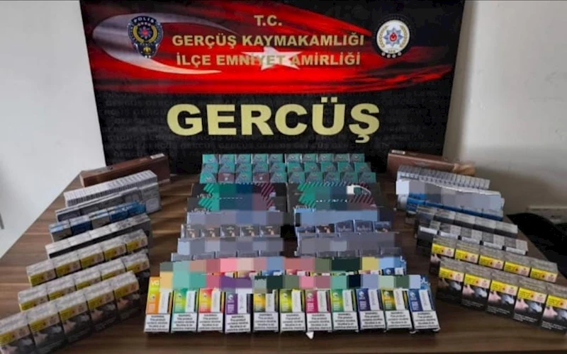 Gercüş’te gümrük kaçağı sigaralar ele geçirildi
