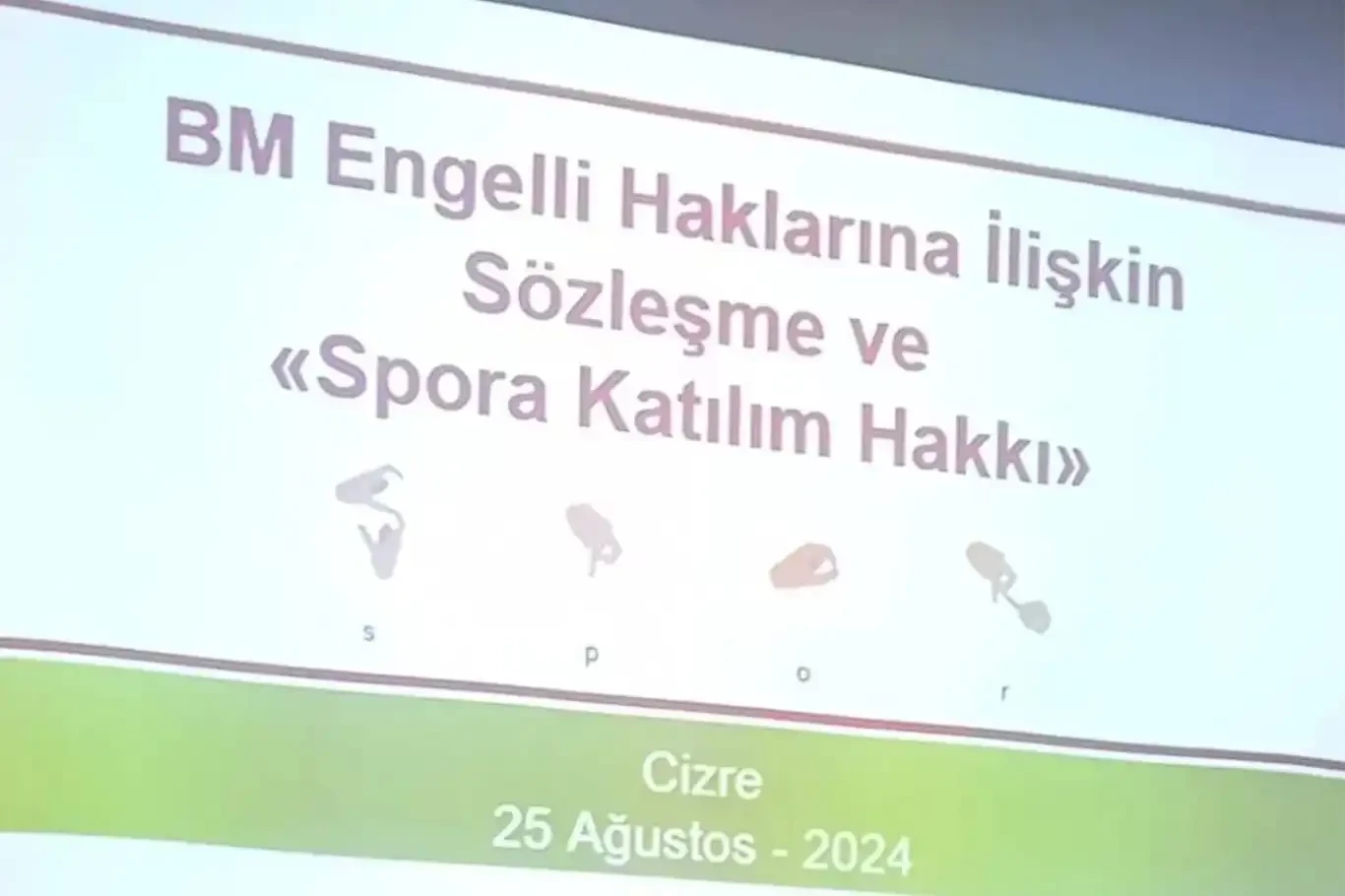 Cizre’de engellilerin spora katılım hakkı için çalıştay düzenlendi