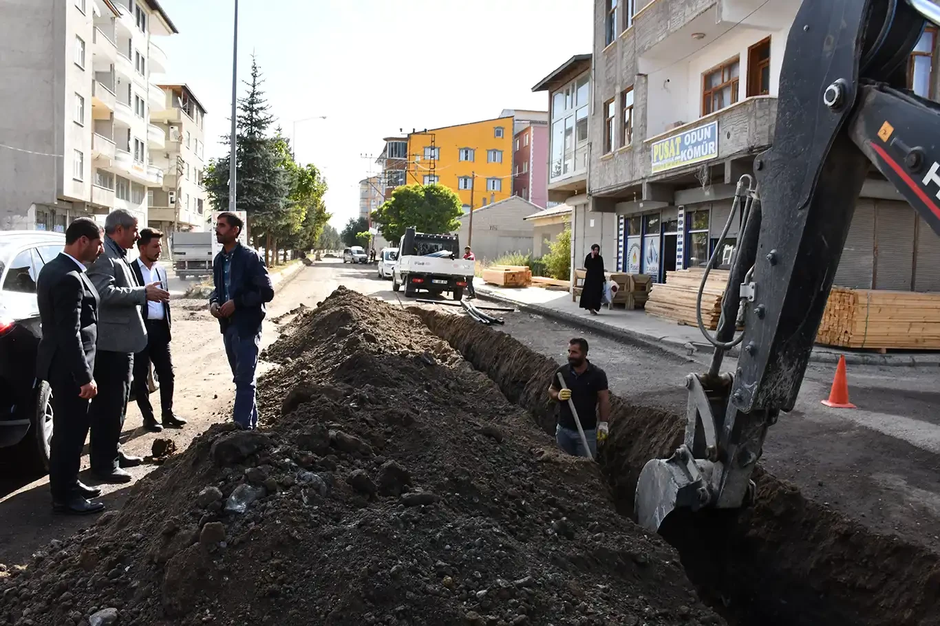 Patnos ilçesinde izinsiz kazı yapan şirkete ceza kesildi