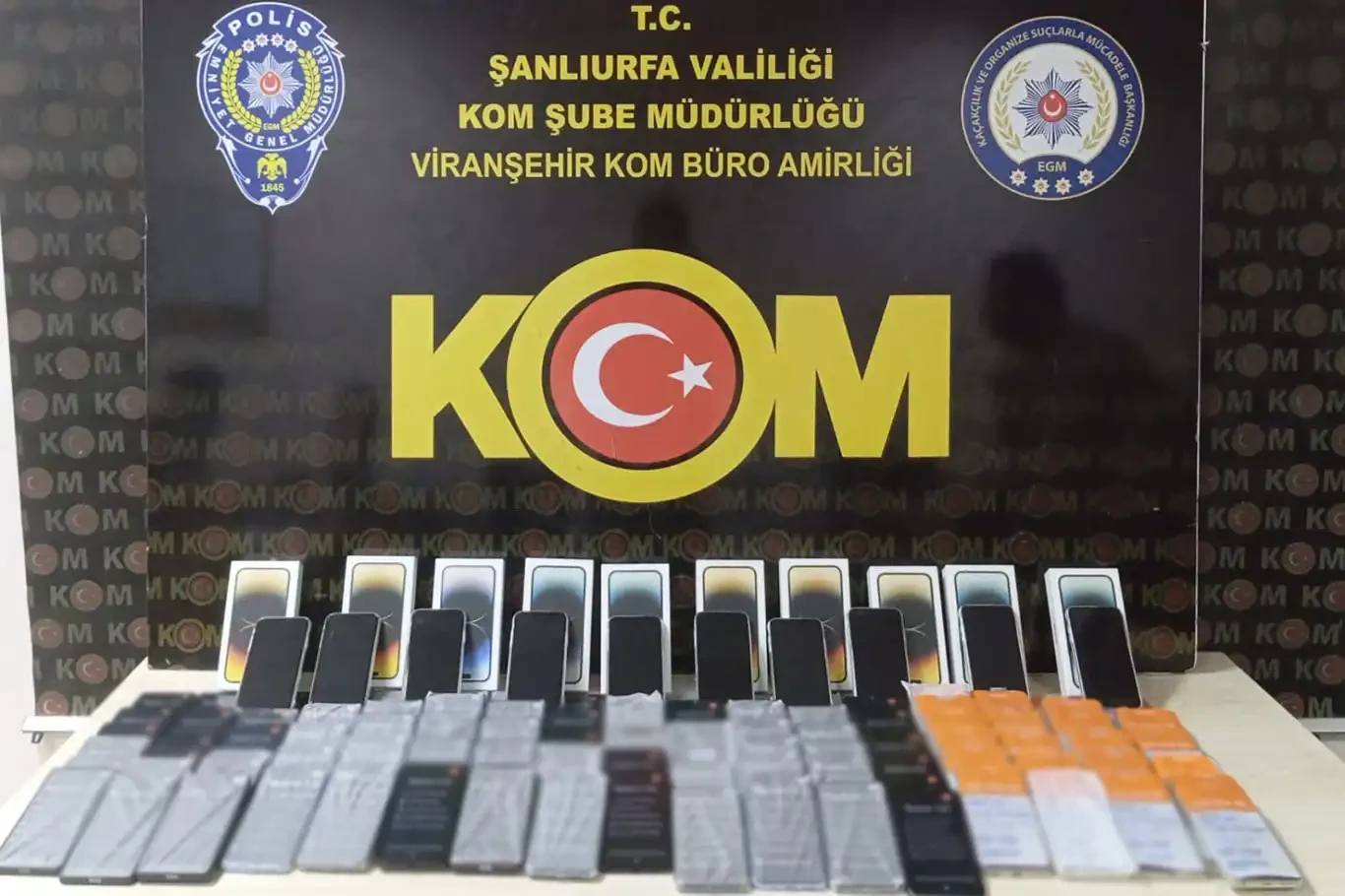 Şanlıurfa’da gümrük kaçağı cep telefonları ele geçirildi