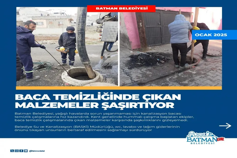 Baca temizliğinde çıkan malzemeler şaşırtıyor