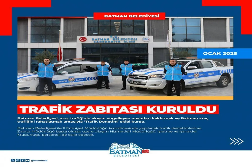 Trafik zabıtası kuruldu