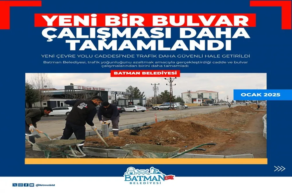 Yeni bir bulvar çalışması daha tamamlandı