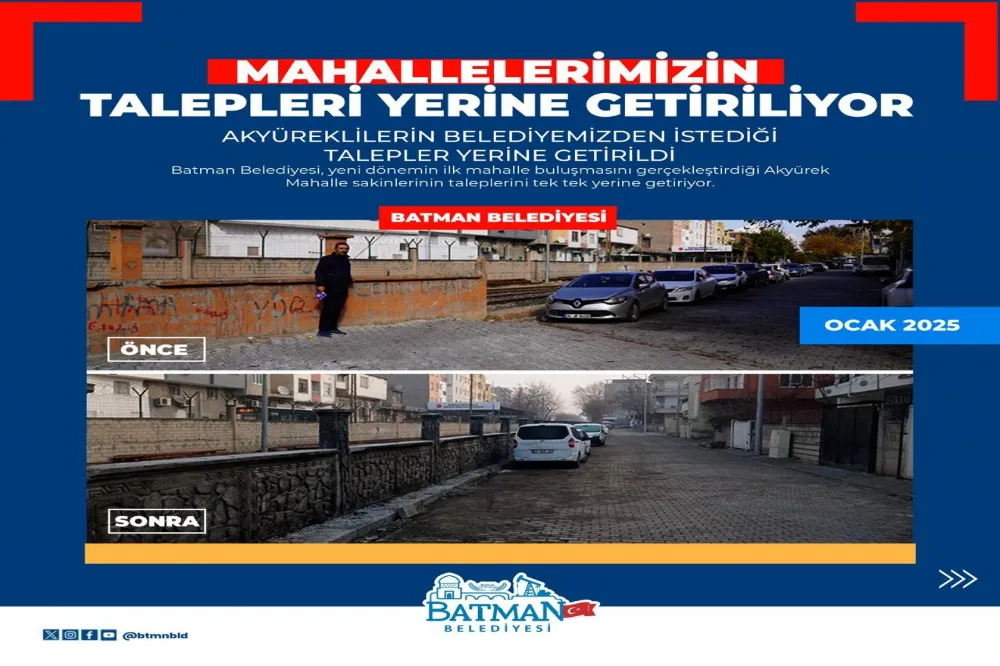 Mahallelerimizin talepleri yerine getiriliyor