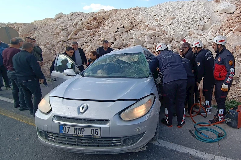 Şanlıurfa’da tır ile otomobil çarpıştı: 1 yaralı