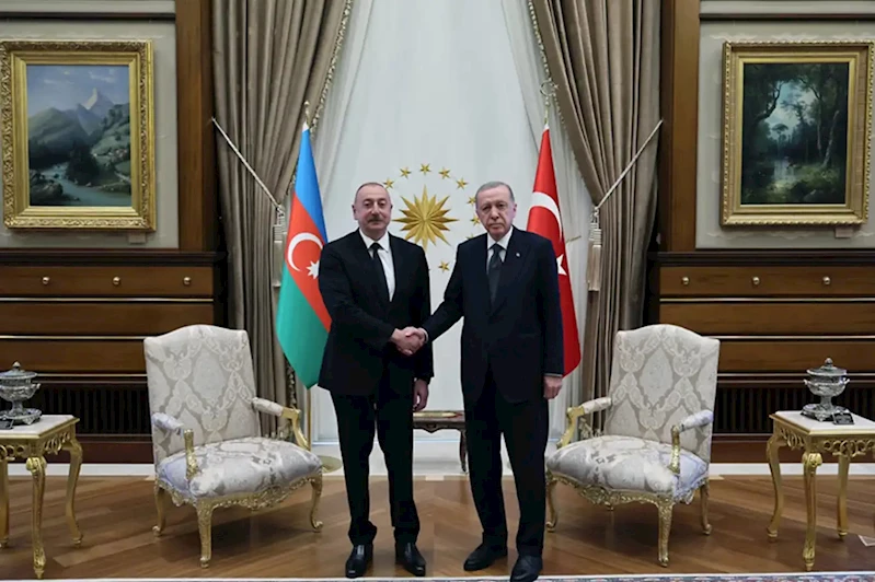 Cumhurbaşkanı Erdoğan, Azerbaycan Cumhurbaşkanı Aliyev ile görüştü