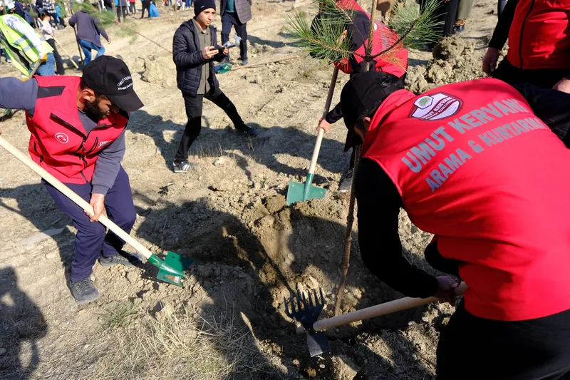 Umut Kervanı Van’da fidan dikim etkinliğine destek verdi
