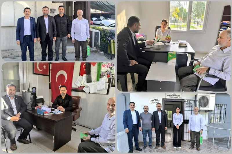 HÜDA PAR Tarsus İlçe Başkanlığından muhtar ziyaretleri