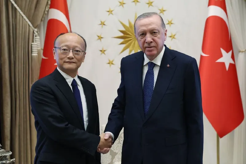 Cumhurbaşkanı Erdoğan, Asya Kalkınma Bsı Başkanı Masato Kanda’yı kabul etti