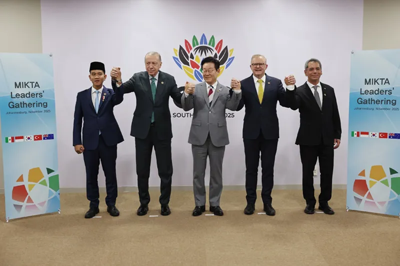 Cumhurbaşkanı Erdoğan, MIKTA üyesi ülkelerin liderleriyle bir araya geldi