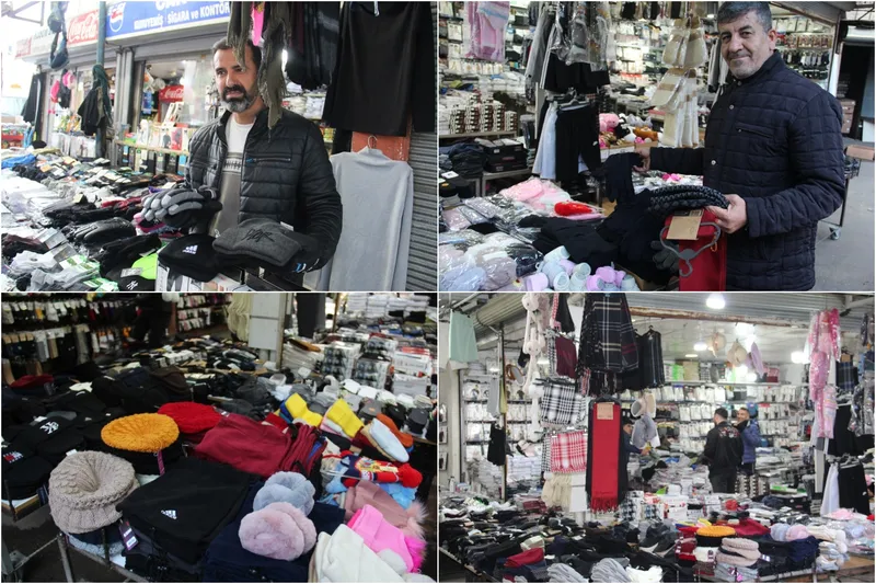 Atkı, eldiven ve bere tezgâhta kaldı: Esnaf havaların soğumasını bekliyor