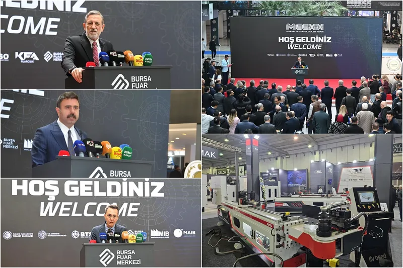 Bursa Makine ve Teknolojileri Fuarı (MEEXX) kapılarını açtı
