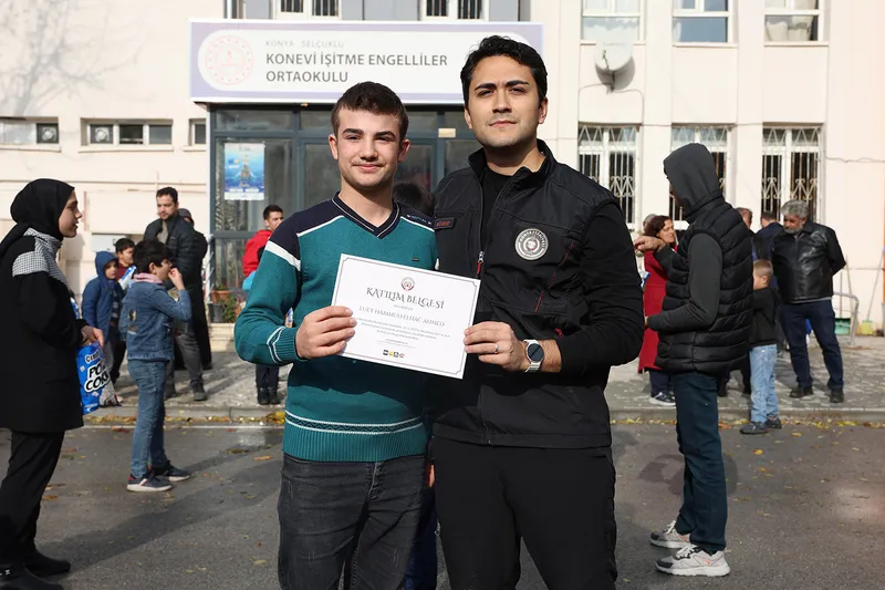 Konya’da özel gereksinimli öğrencilere “Afet ve Acil Durum” eğitimi verildi