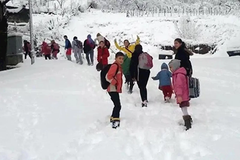 Olumsuz hava koşulları nedeniyle çok sayıda ilde okullar tatil edildi