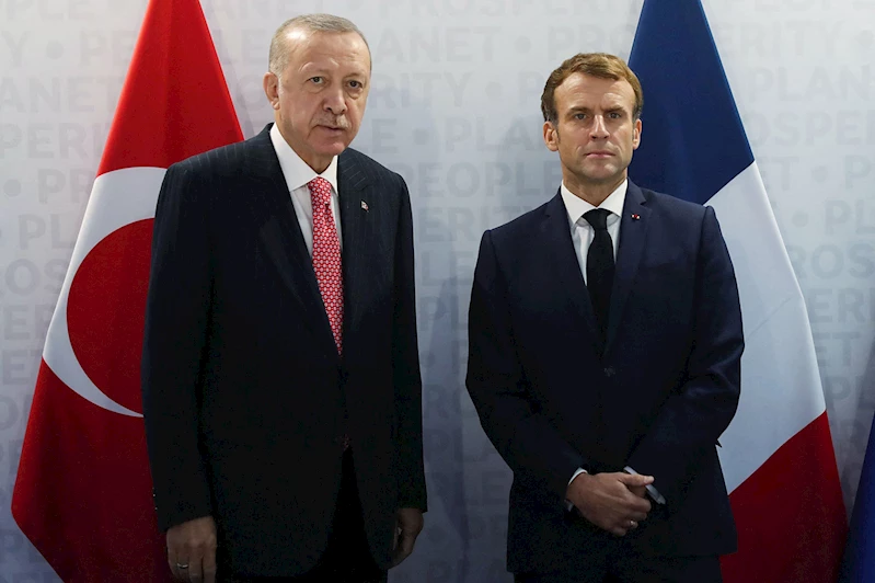 Cumhurbaşkanı Erdoğan Fransa Cumhurbaşkanı Macron ile görüştü