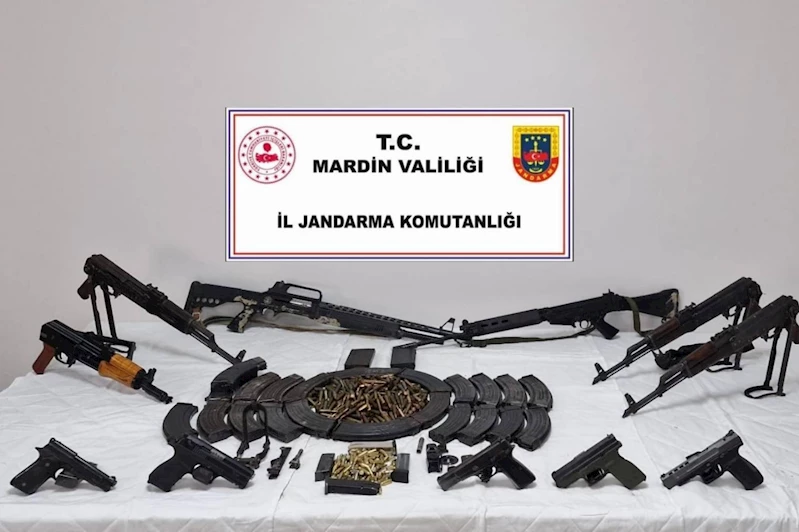 Mardin’de çok sayıda silah ve mühimmat ele geçirildi 