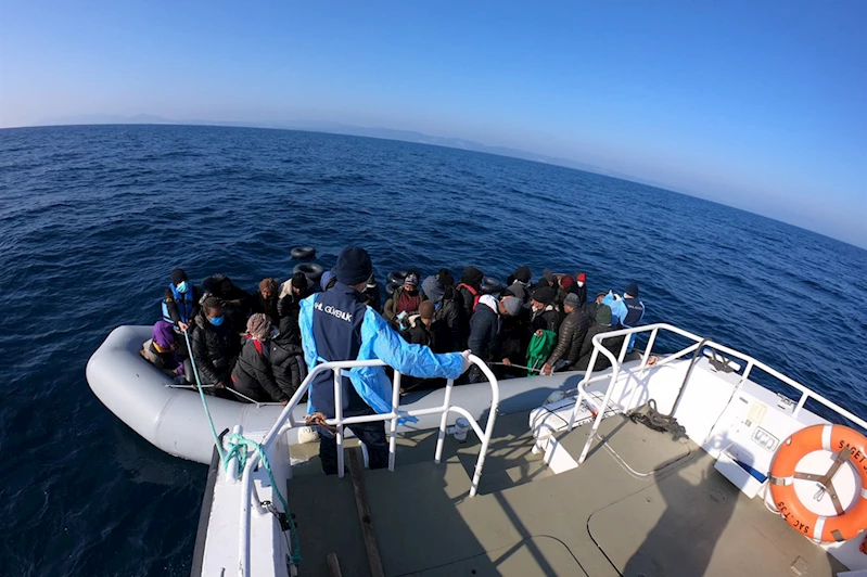 Muğla açıklarında 36 düzensiz göçmen yakalandı