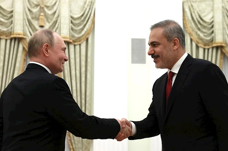 Dışişleri Bakanı Fidan, Rusya Devlet Başkanı Putin ile görüştü