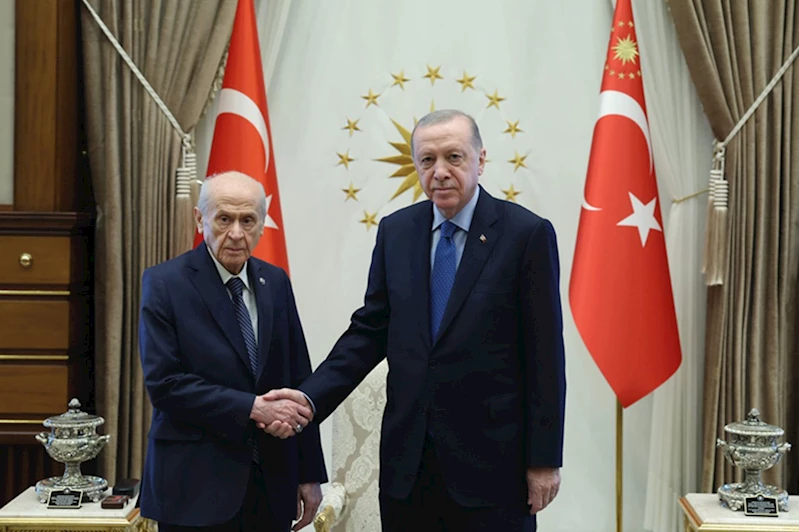Cumhurbaşkanı Erdoğan, MHP Genel Başkanı Bahçeli’yi kabul etti