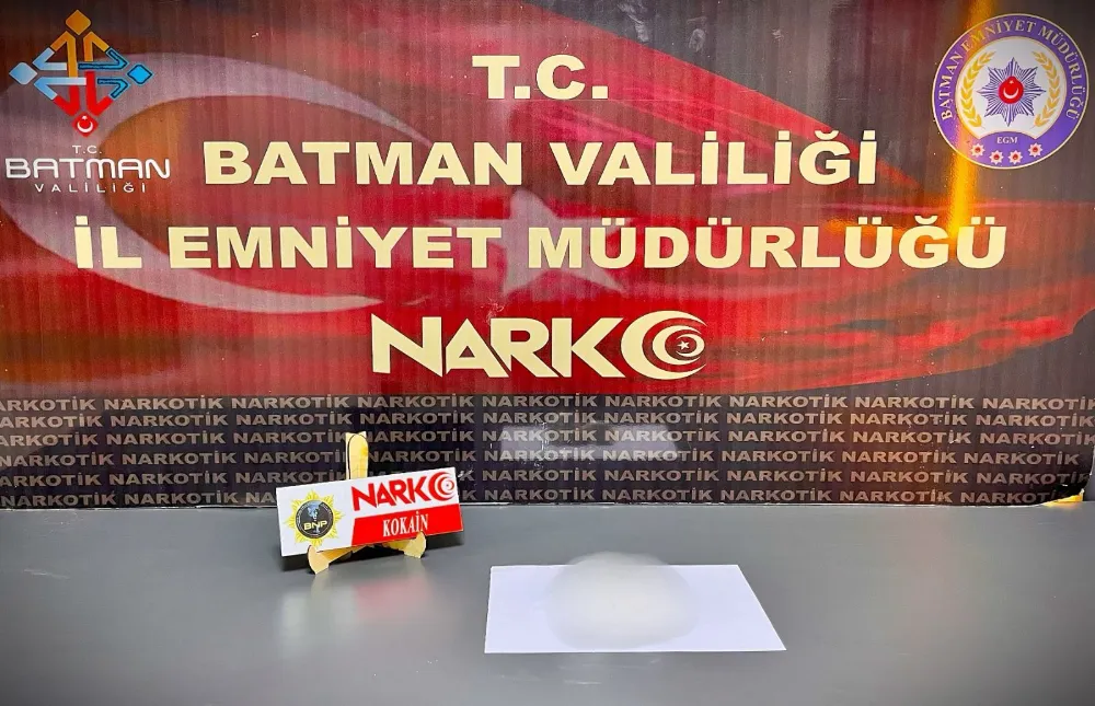 Batman’da uyuşturucu operasyonu: 175 gram kokain ele geçirildi