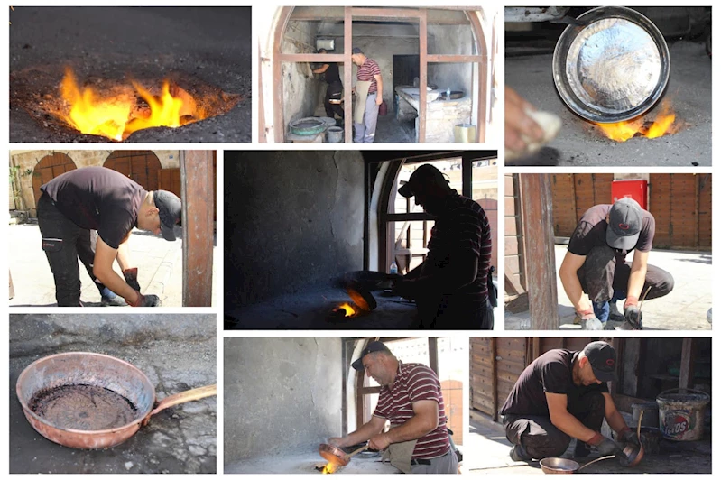 Kalaycı ustası Abak: Dışarıda hava 40-45, tezgah başında ise 100 derece hava sıcaklığında çalışıyoruz