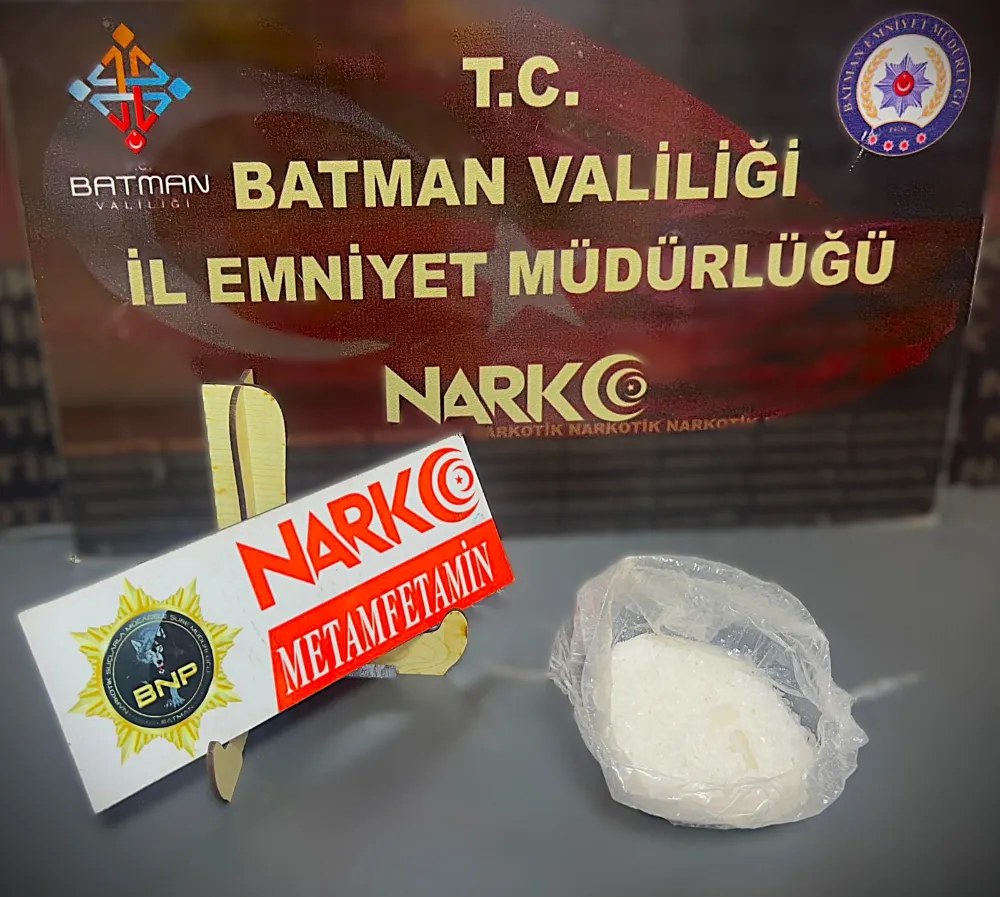 Batman’da uyuşturucu operasyonu: 100 gram metamfetamin ele geçirildi