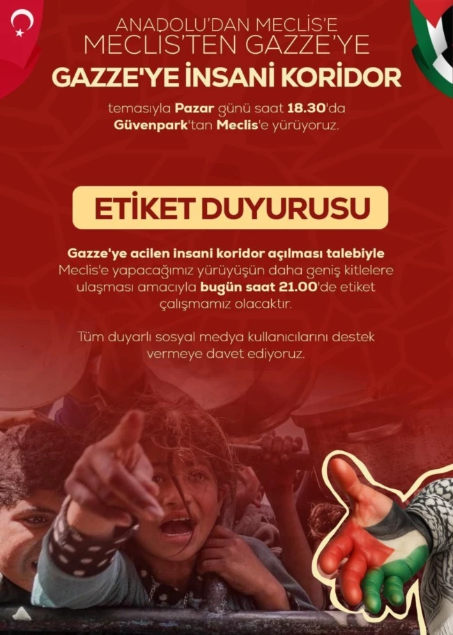 ANFİDAP’tan Gazze için “Etiket