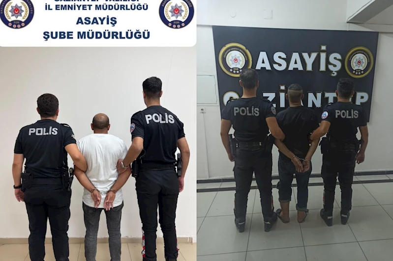 Gaziantep’te hapis cezası bulunan 2 şüpheli yakalandı