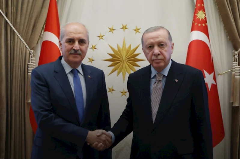 Cumhurbaşkanı Erdoğan, TBMM Başkanı Kurtulmuş’u kabul etti