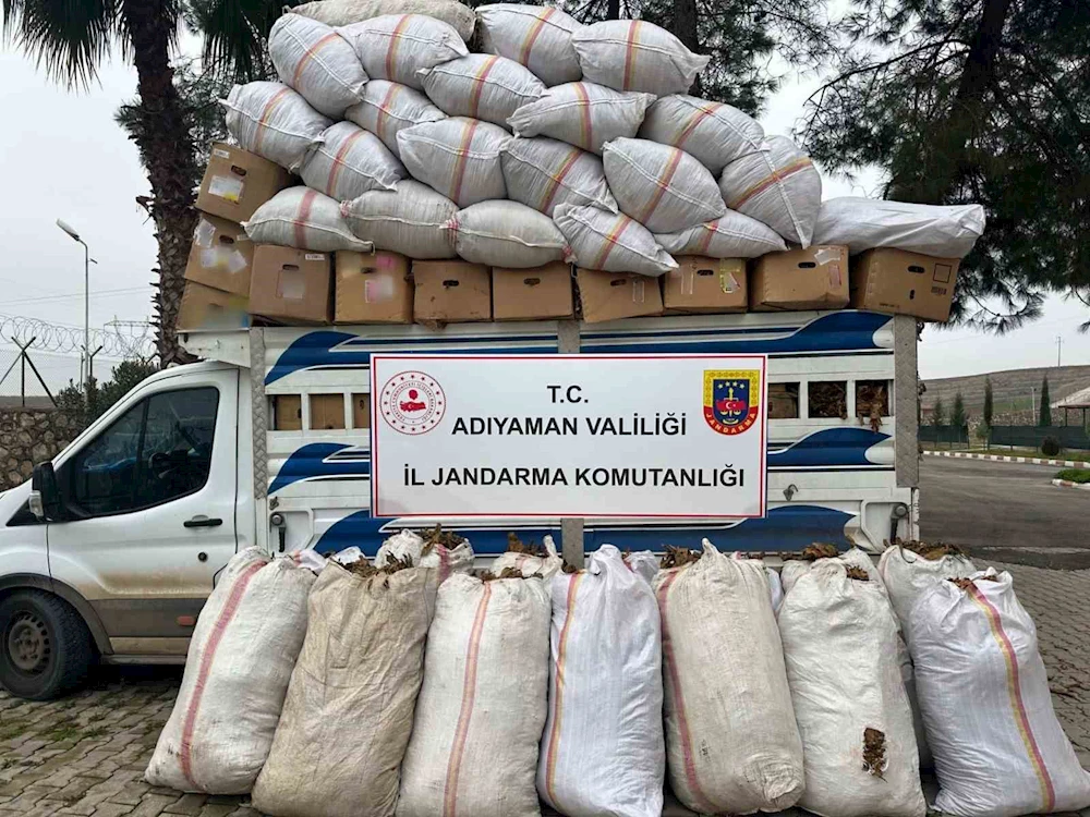 Adıyaman’da kaçak tütün yakalandı